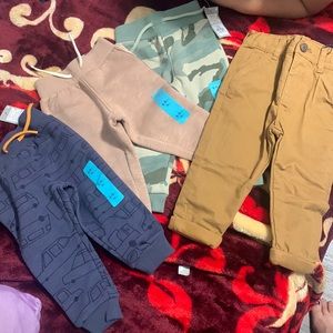 3 sweat pants and 1 pants